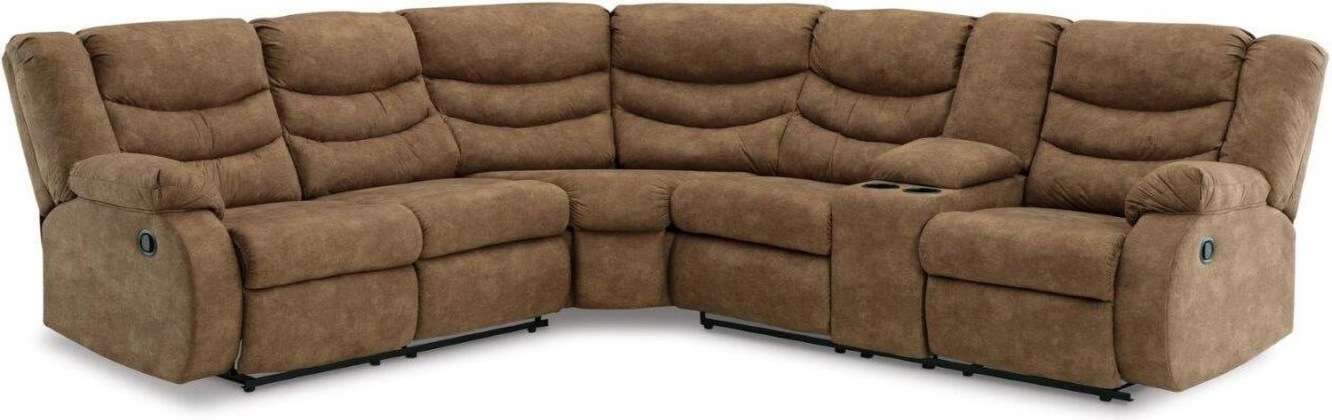 Partymate 2-Piece Reclining Sectional with Console In Brindle 36902S1