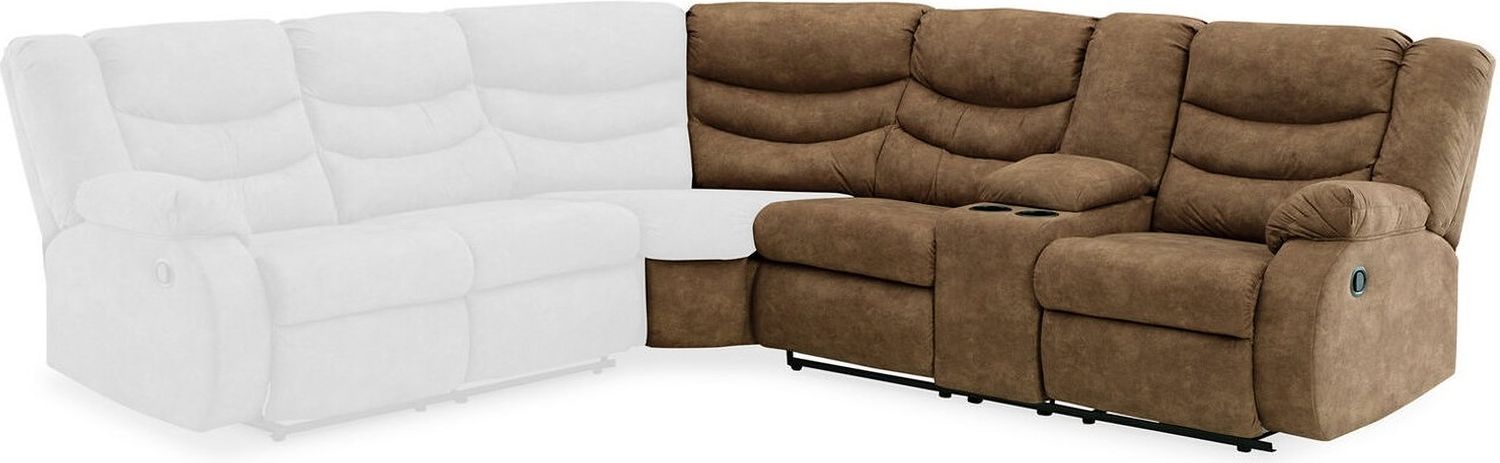 Partymate 2-Piece Reclining Sectional with Console In Brindle 36902S1