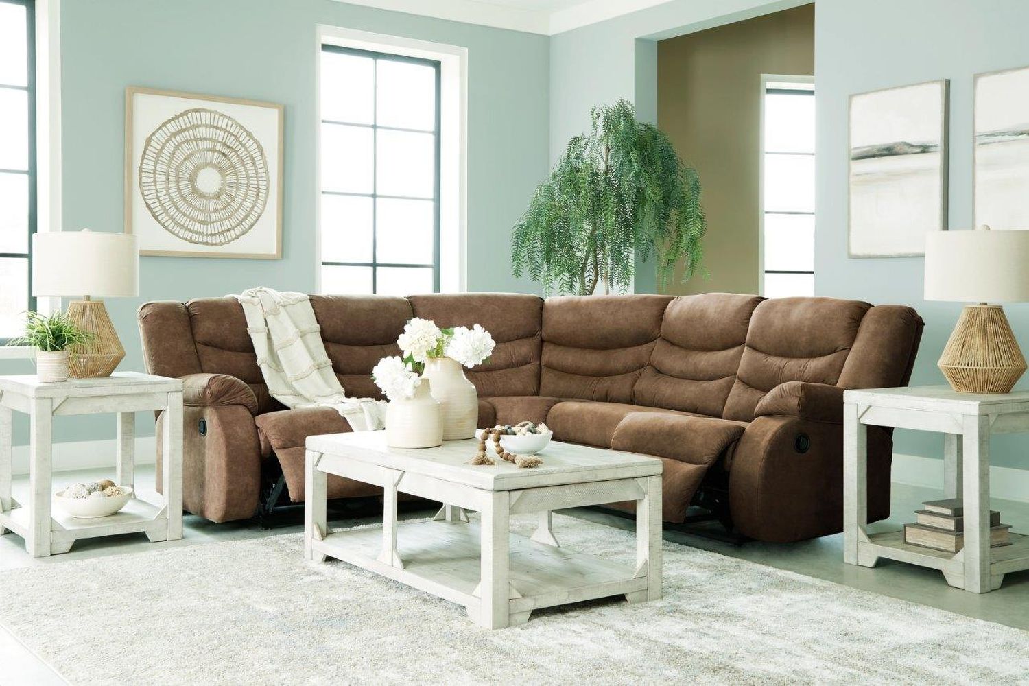 Partymate 2-Piece Reclining Sectional In Brindle 36902S2