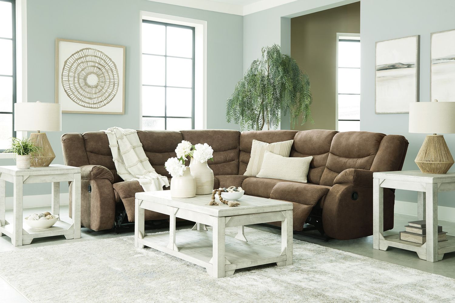 Partymate 2-Piece Reclining Sectional In Brindle 36902S2