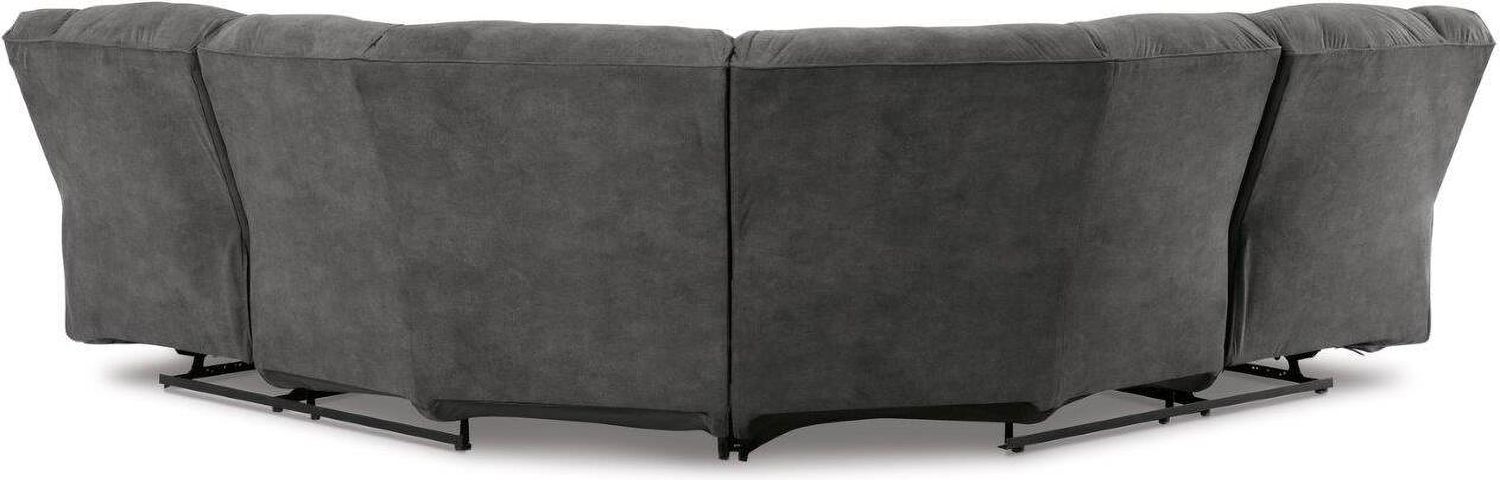 Partymate 2-Piece Reclining Sectional In Slate 36903S2