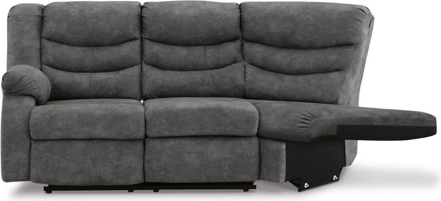 Partymate 2-Piece Reclining Sectional In Slate 36903S2
