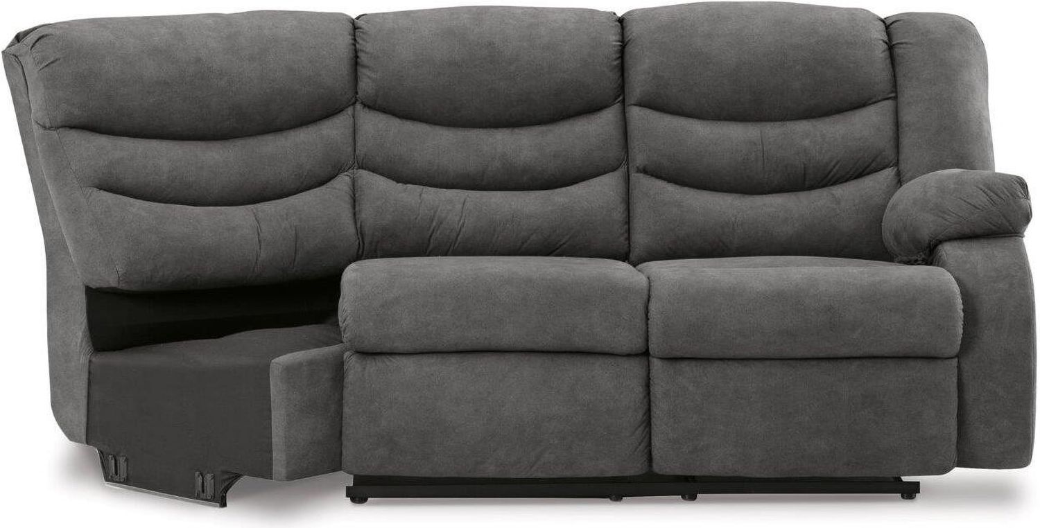 Partymate 2-Piece Reclining Sectional In Slate 36903S2