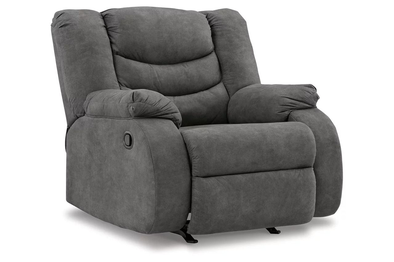 Partymate 2-Piece Reclining Sectional In Slate 36903S2