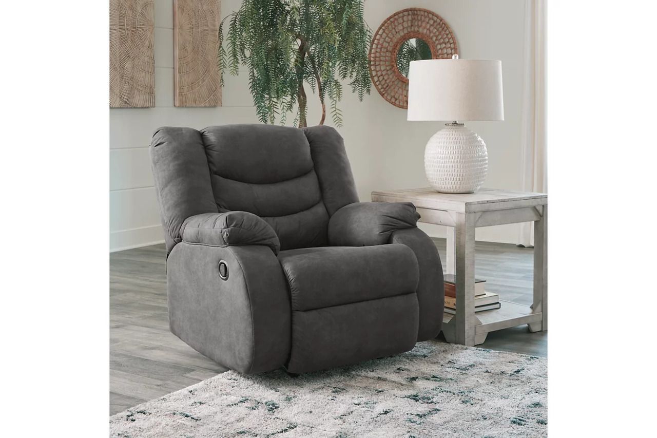 Partymate 2-Piece Reclining Sectional In Slate 36903S2