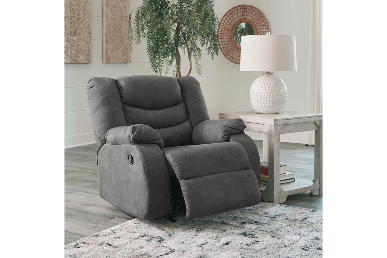 Partymate 2-Piece Reclining Sectional In Slate 36903S2