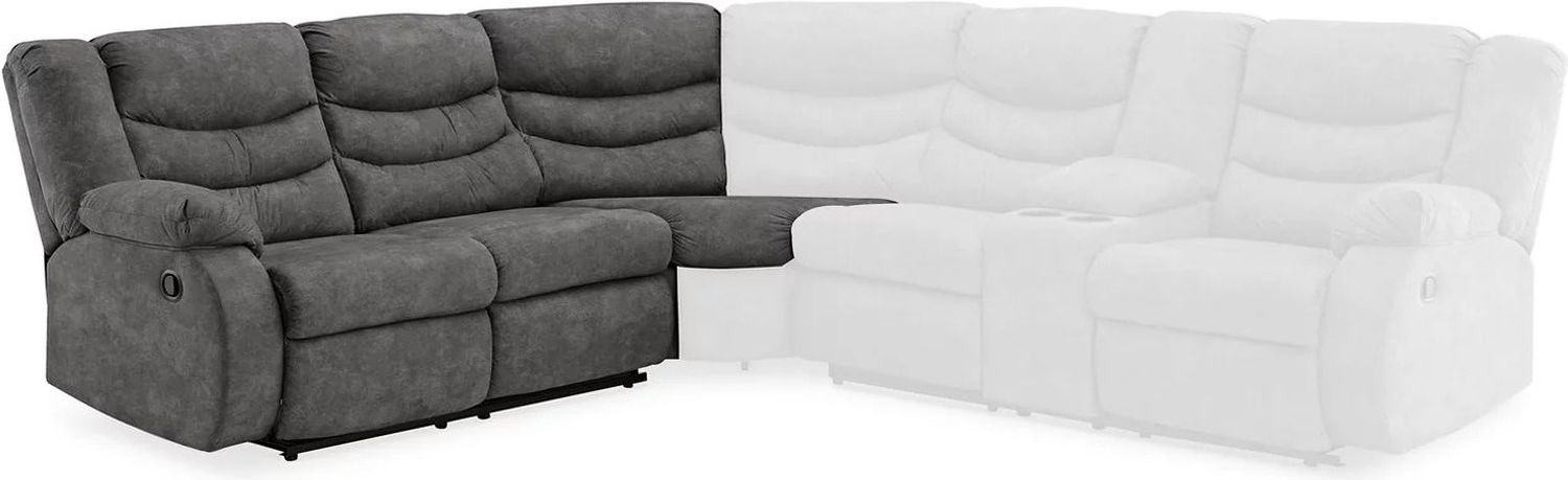 Partymate 2-Piece Reclining Sectional In Slate 36903S2