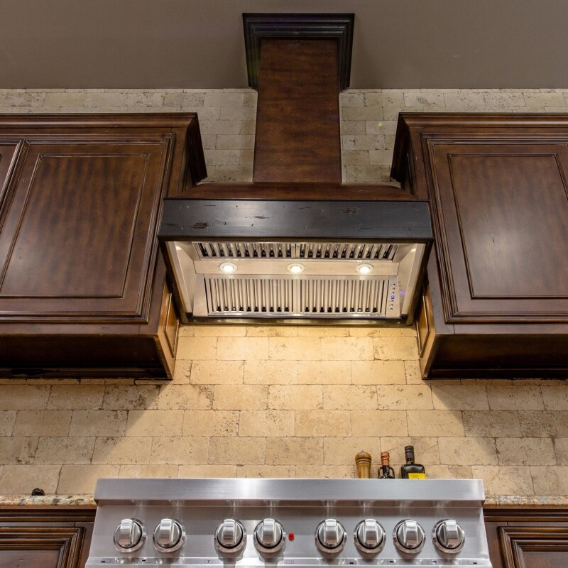 36" Ducted Wooden Wall Mount Range Hood - 36 inch 369AW36