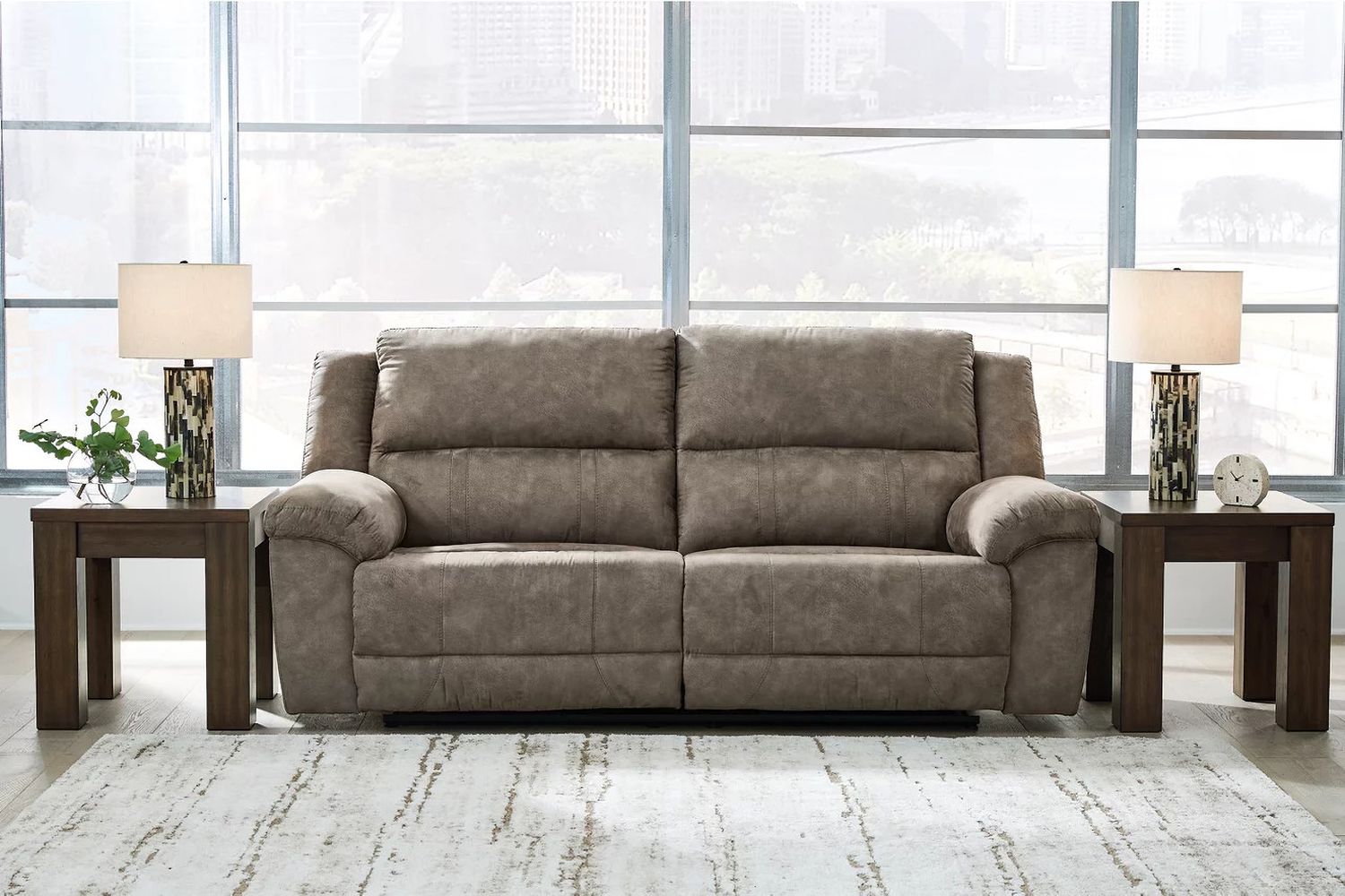 Laresview Reclining Sofa In Fossil 3720381