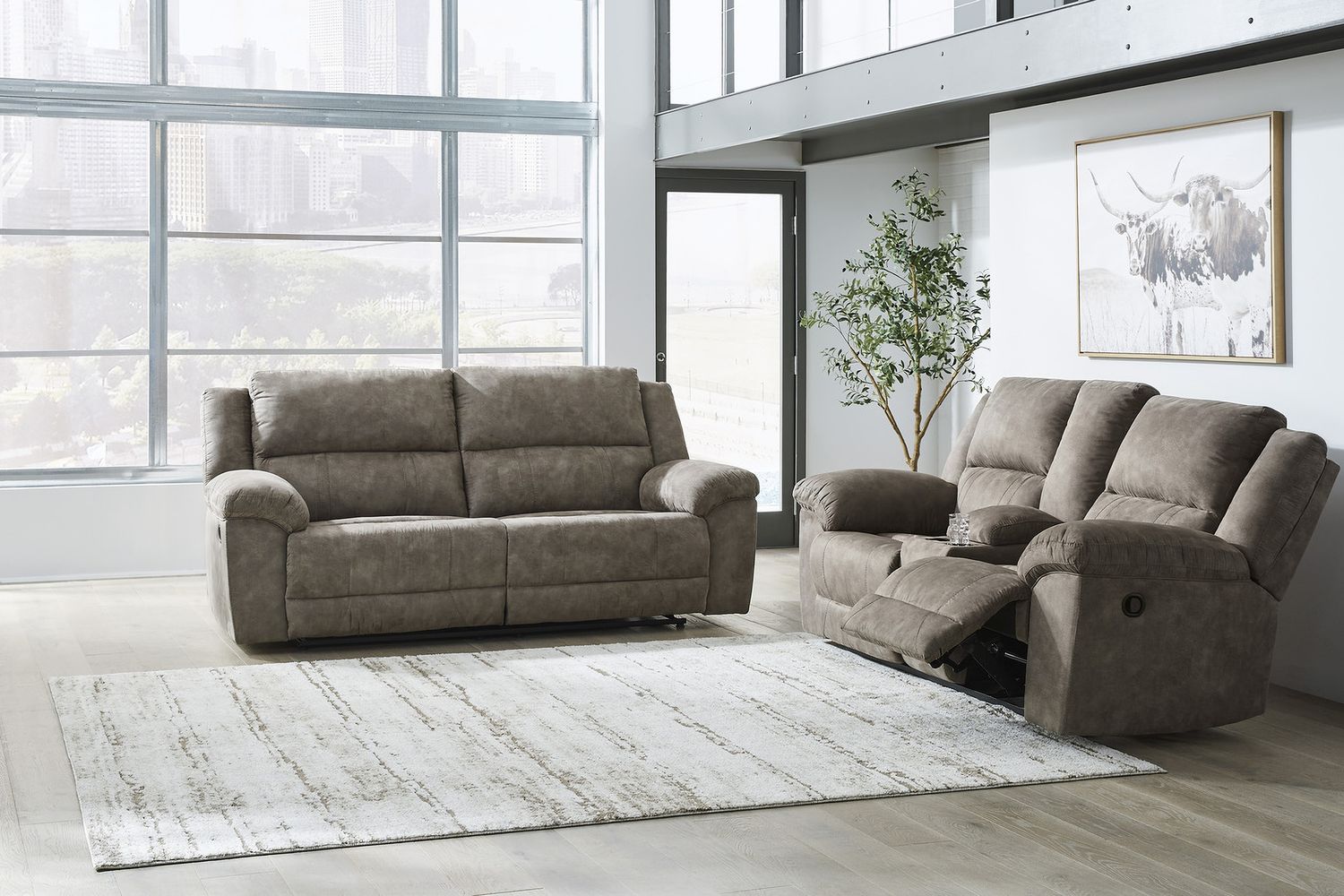 Laresview Reclining Sofa In Fossil 3720381