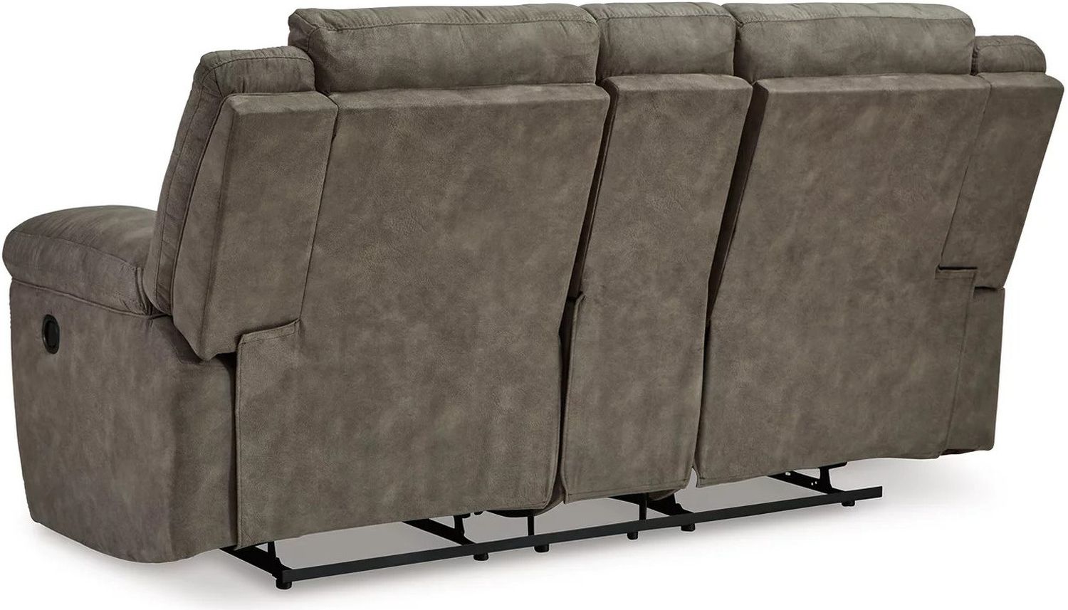 Laresview Reclining Loveseat with Console In Fossil 3720394