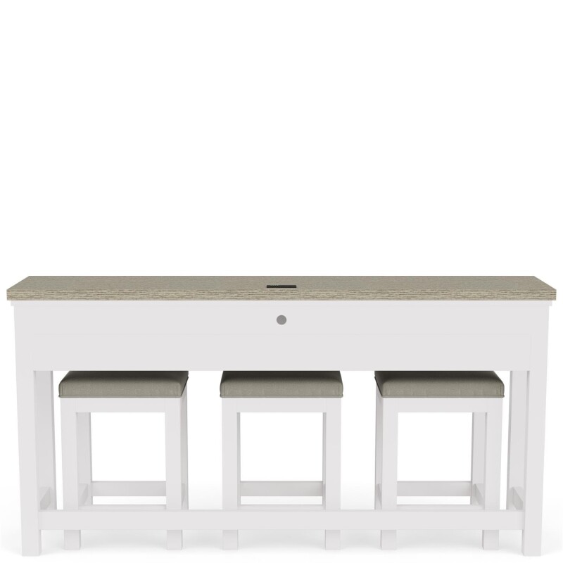 Cora Sofa Table W/3 Stools 37216