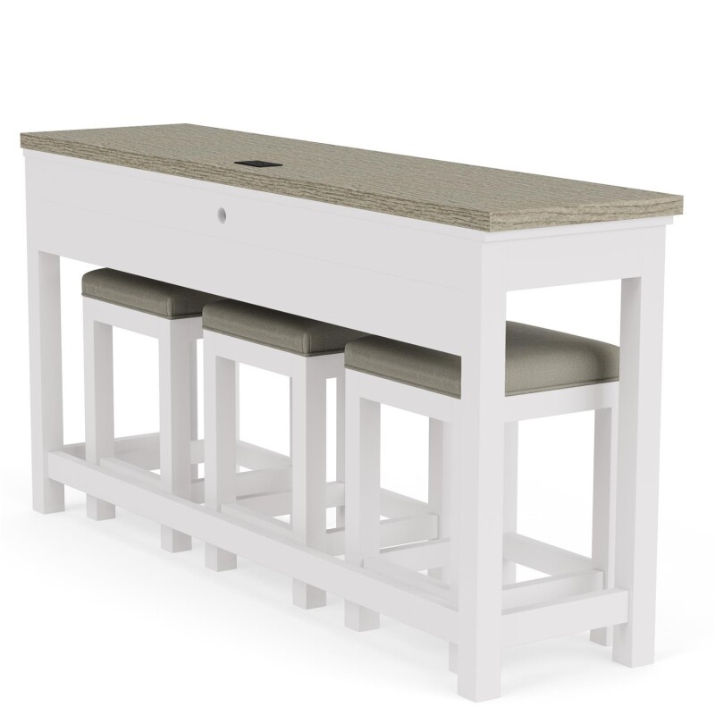 Cora Sofa Table W/3 Stools 37216
