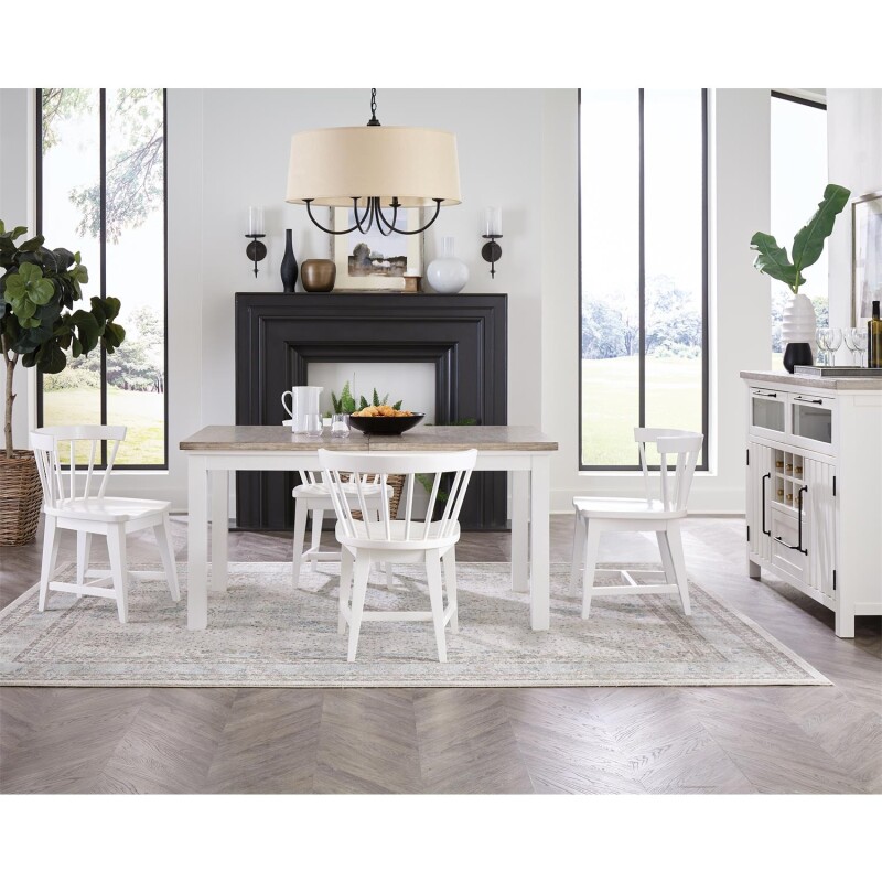 Rect Leg Dining Table 37250