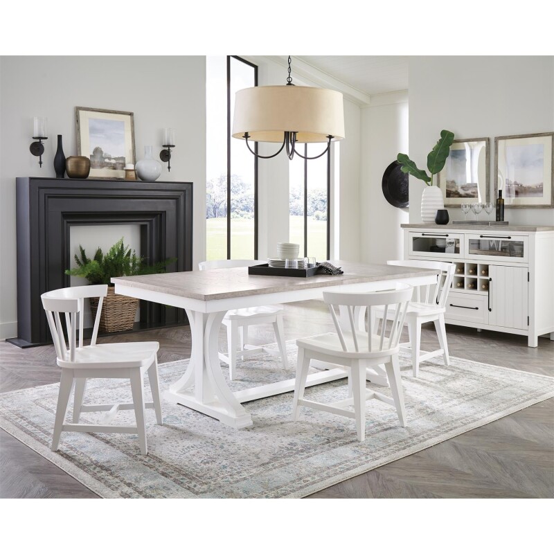 Cora Trestle Dining Table 37253