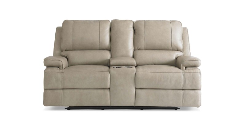 Parsons Leather Power Reclining Loveseat with Center Console 3729PC42F
