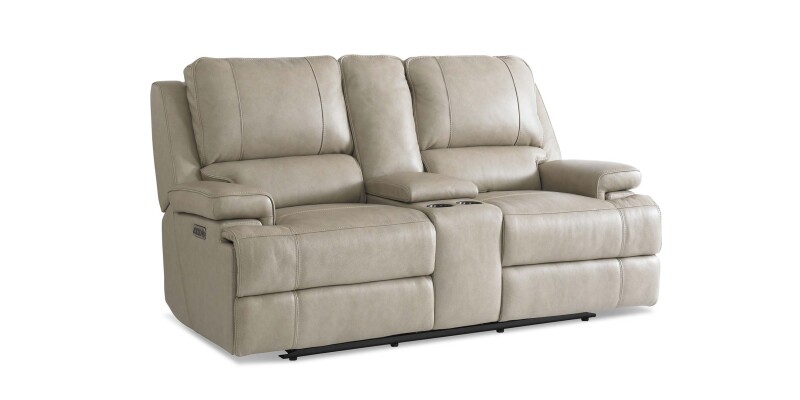 Parsons Leather Power Reclining Loveseat with Center Console 3729PC42F