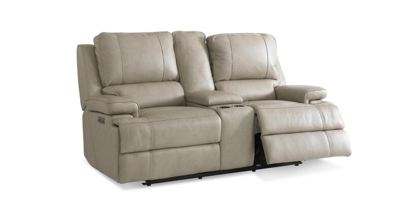 Parsons Leather Power Reclining Loveseat with Center Console 3729PC42F