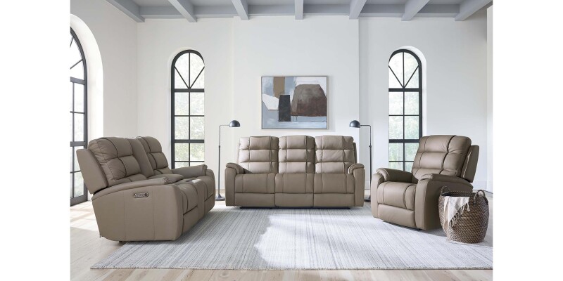 Wendell Leather Power Reclining Sofa 3732P62D