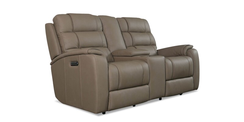 Wendell Leather Power Reclining Loveseat with Center Console 3732PC42D