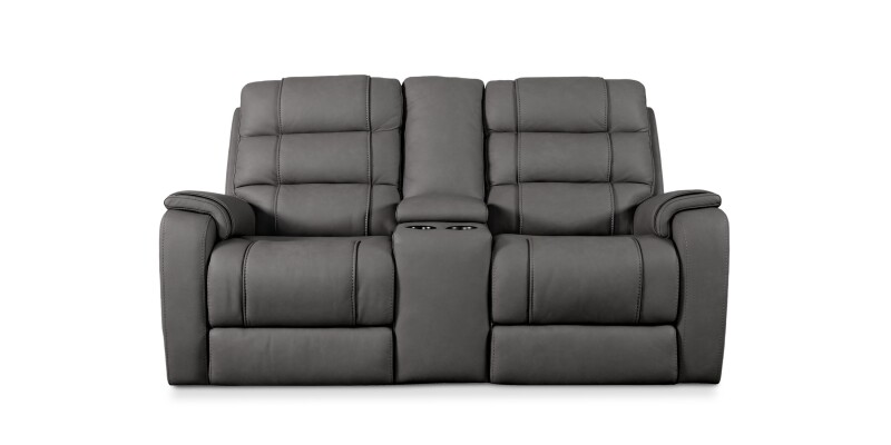 Wendell Leather Power Reclining Loveseat with Center Console 3732PC42G