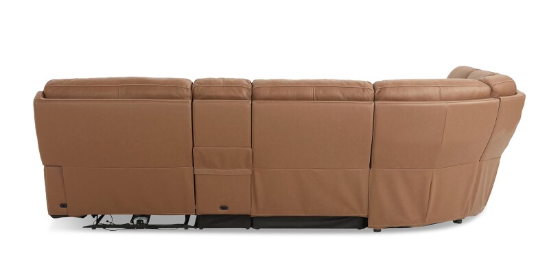Fletcher Leather Power Reclining Sectional 3733MSECTA