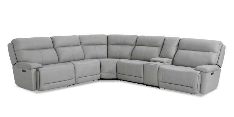 Fletcher Leather Power Reclining Sectional 3733MSECTG