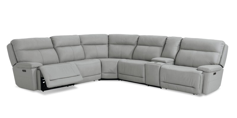Fletcher Leather Power Reclining Sectional 3733MSECTG