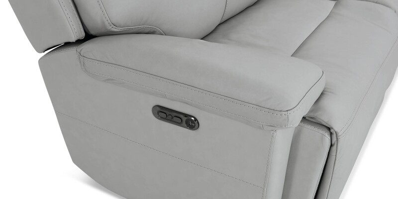 Fletcher Leather Power Reclining Sectional 3733MSECTG