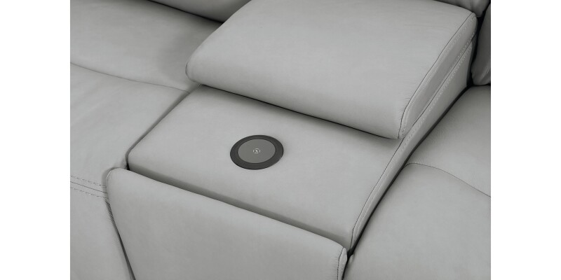 Fletcher Leather Power Reclining Sectional 3733MSECTG