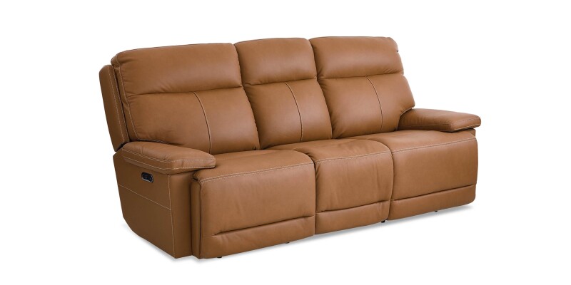 Fletcher Leather Power Reclining Sofa 3733P62A