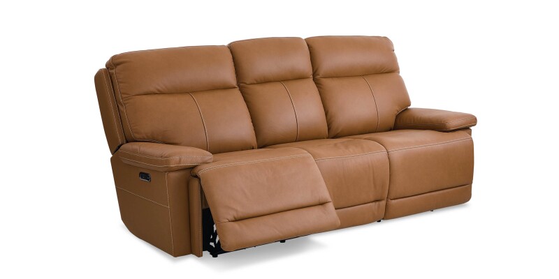 Fletcher Leather Power Reclining Sofa 3733P62A
