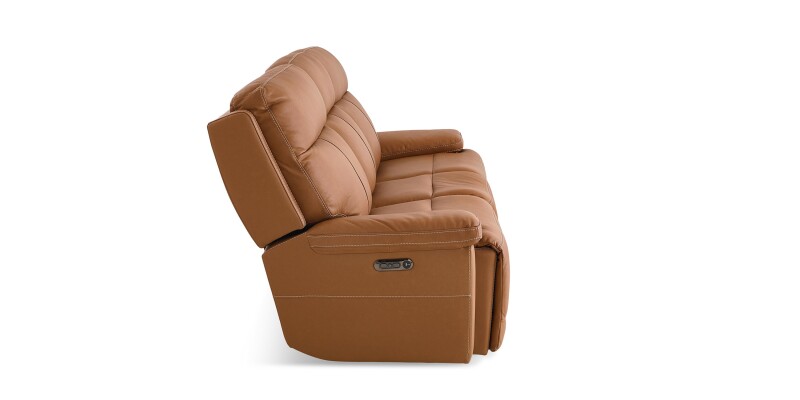 Fletcher Leather Power Reclining Sofa 3733P62A
