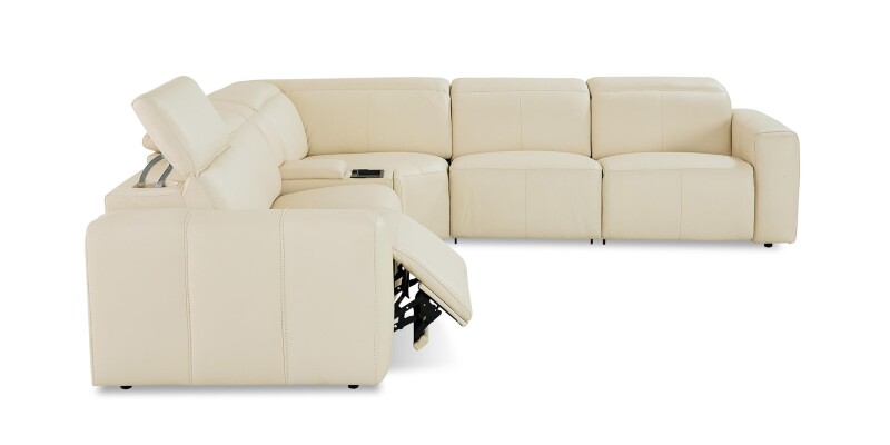 Airy Leather Power Reclining Sectional 3734LSECT6L