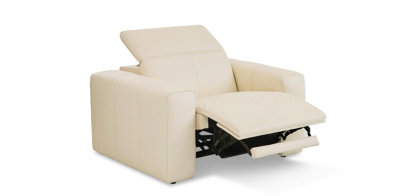 Airy Leather Power Recliner 3734P0L
