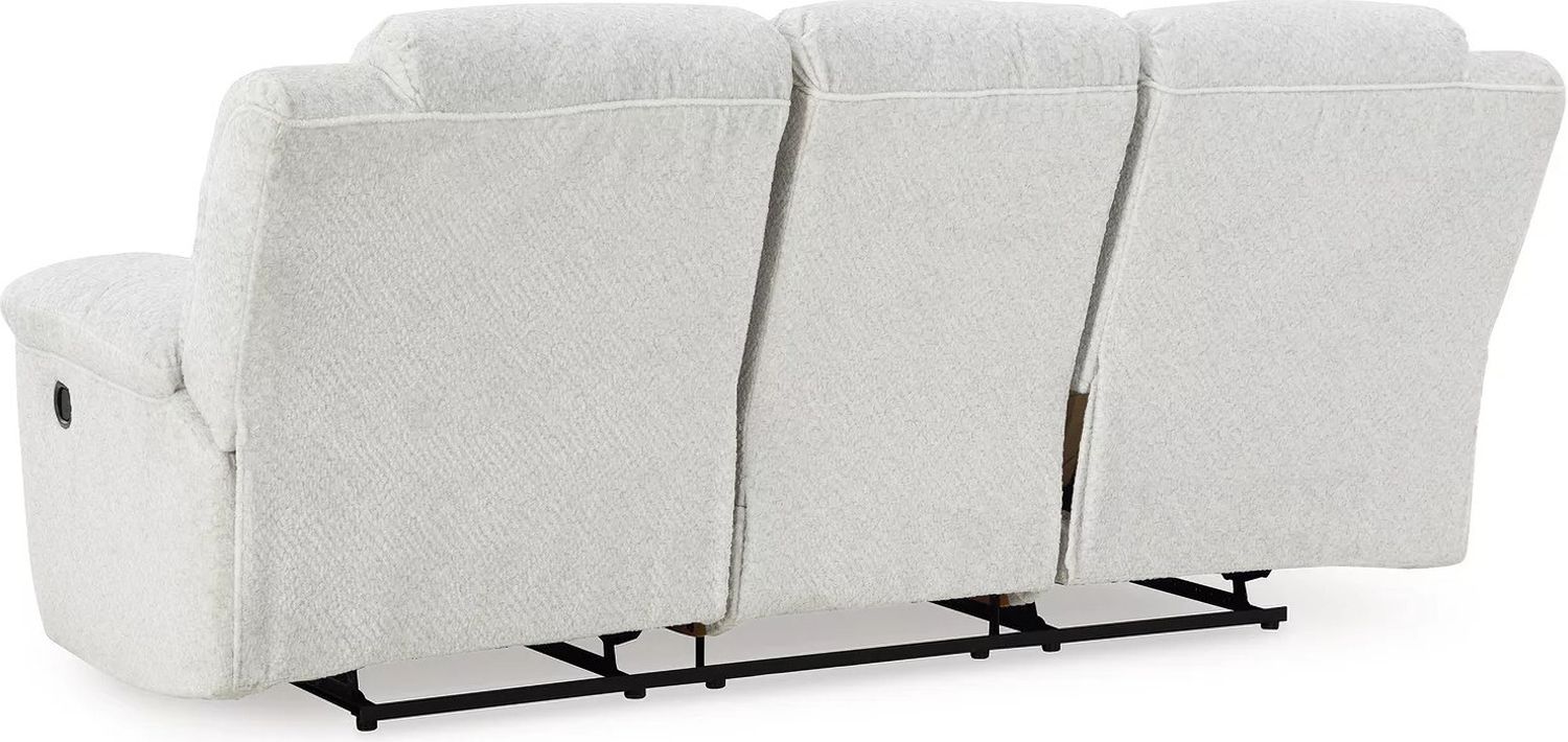Frohn Reclining Sofa In Snow 3740588