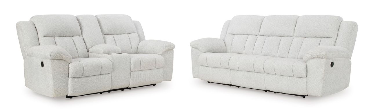 Frohn Reclining Sofa In Snow 3740588