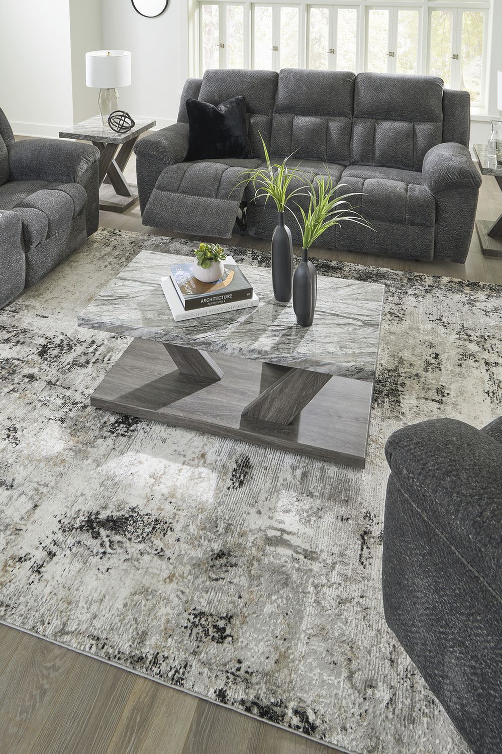 Frohn Recliner In Graphite 3740625