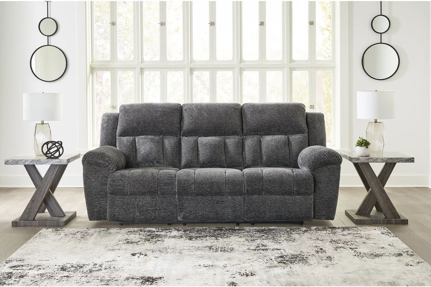 Frohn Reclining Sofa In Graphite 3740688
