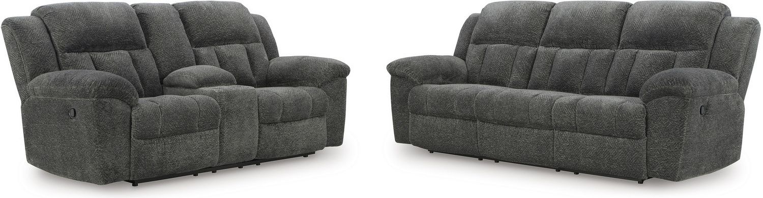 Frohn Reclining Sofa In Graphite 3740688