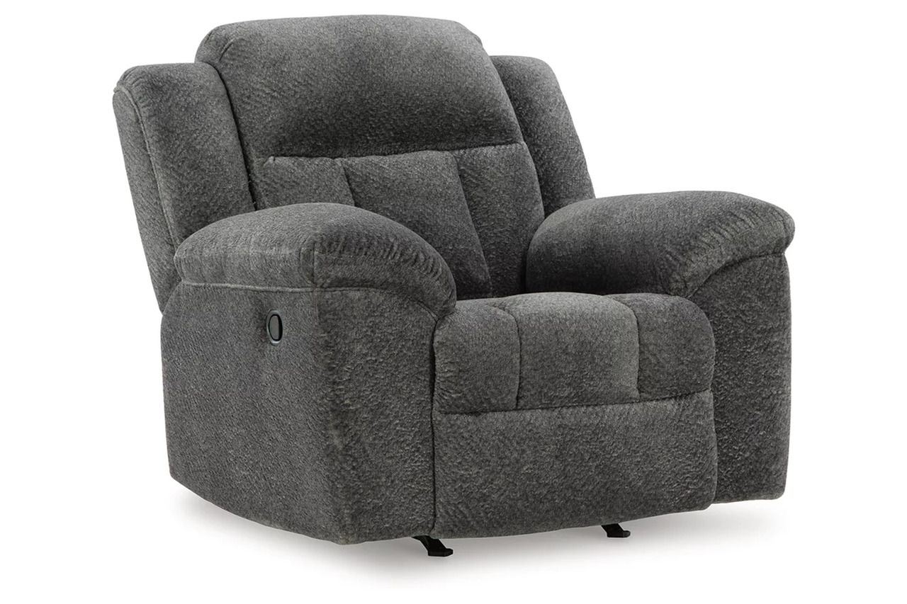 Frohn Reclining Living Room Set In Graphite 37406U3