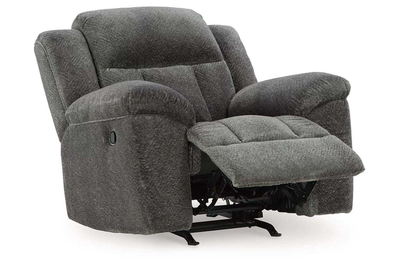 Frohn Reclining Living Room Set In Graphite 37406U3