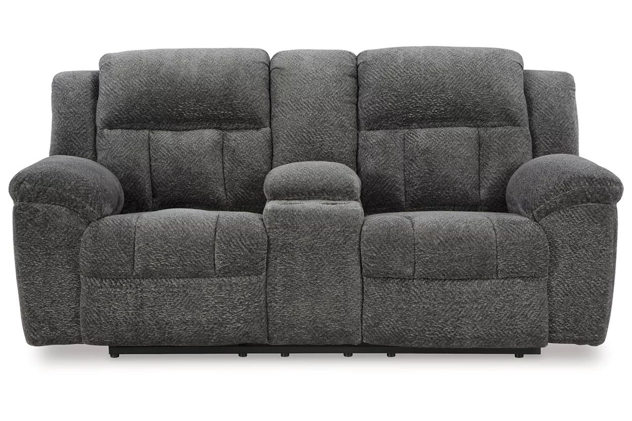 Frohn Reclining Living Room Set In Graphite 37406U3