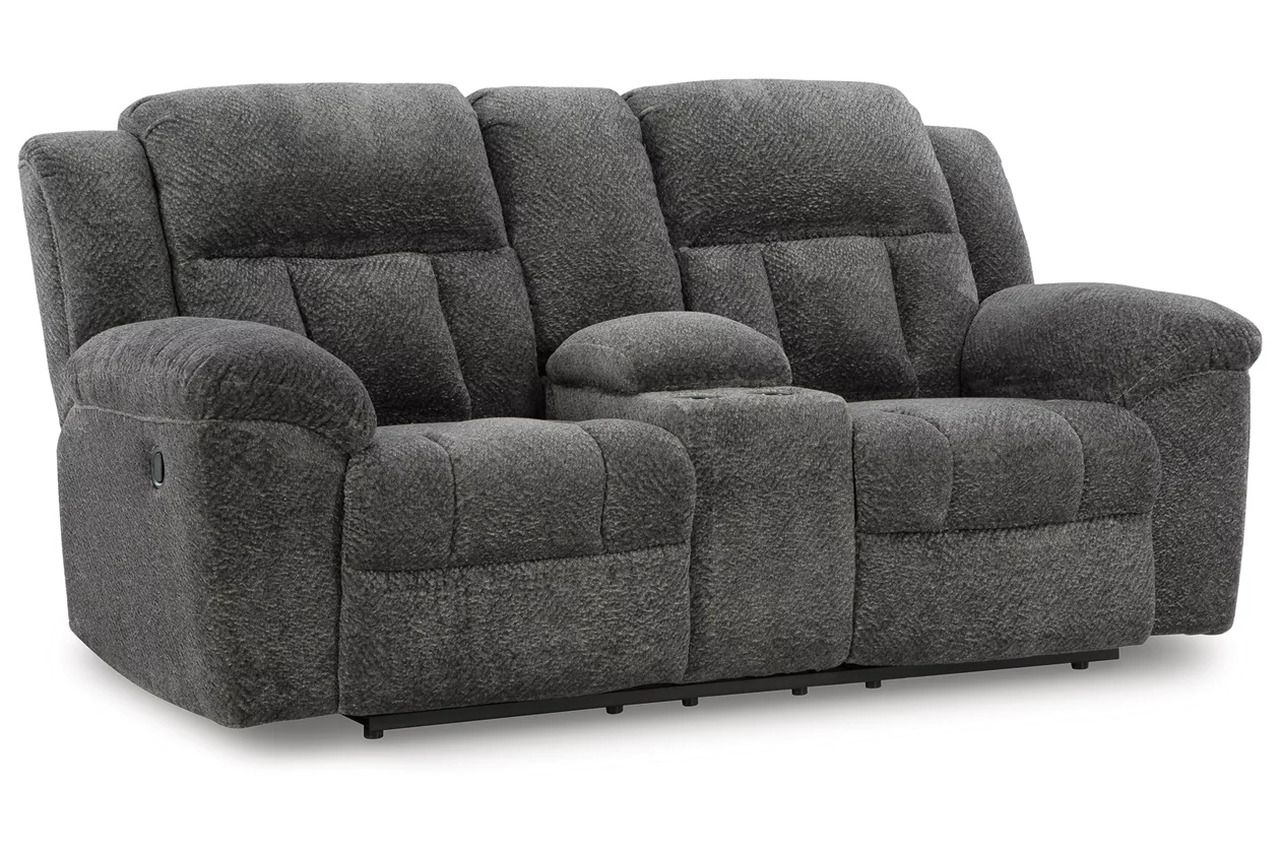 Frohn Reclining Living Room Set In Graphite 37406U3