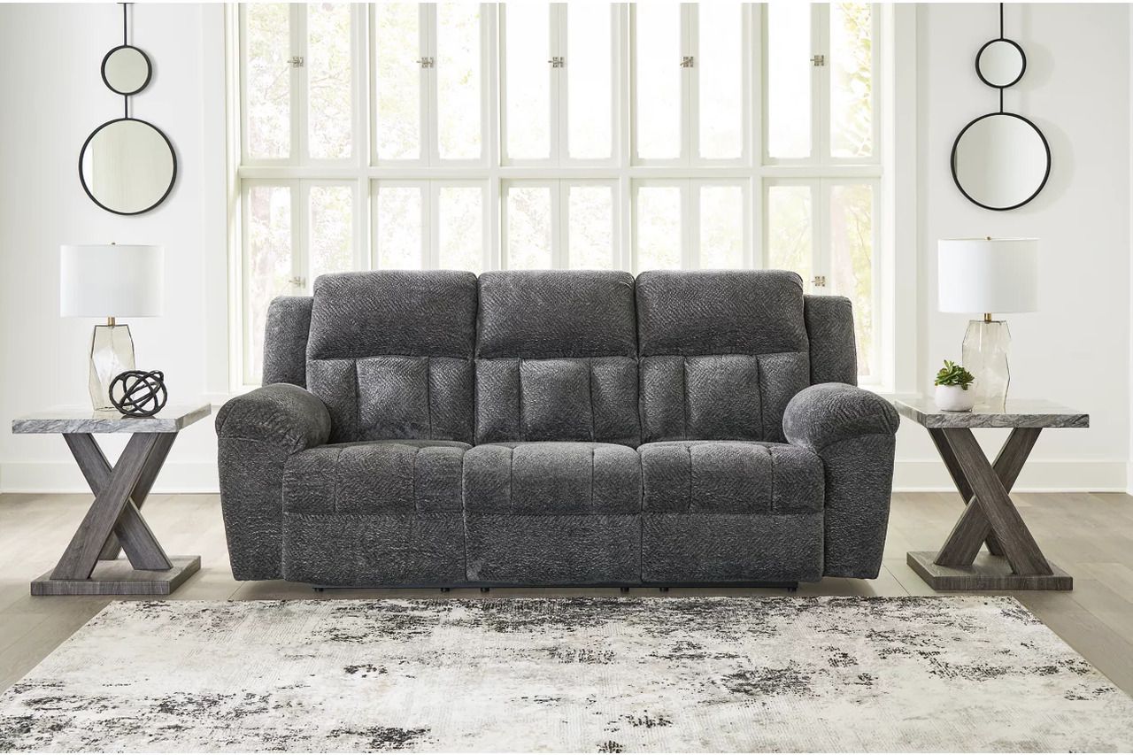 Frohn Reclining Living Room Set In Graphite 37406U3