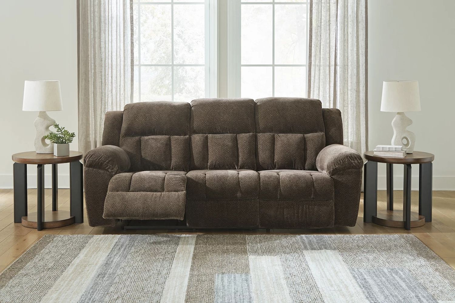 Frohn Reclining Sofa In Chocolate 3740788