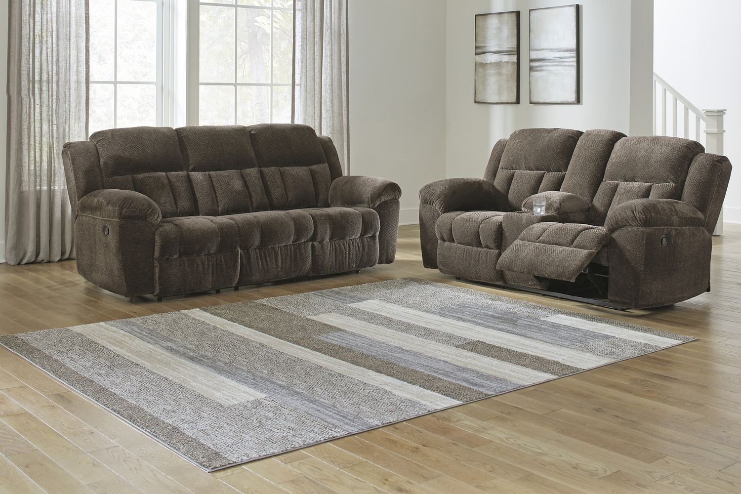 Frohn Reclining Sofa In Chocolate 3740788