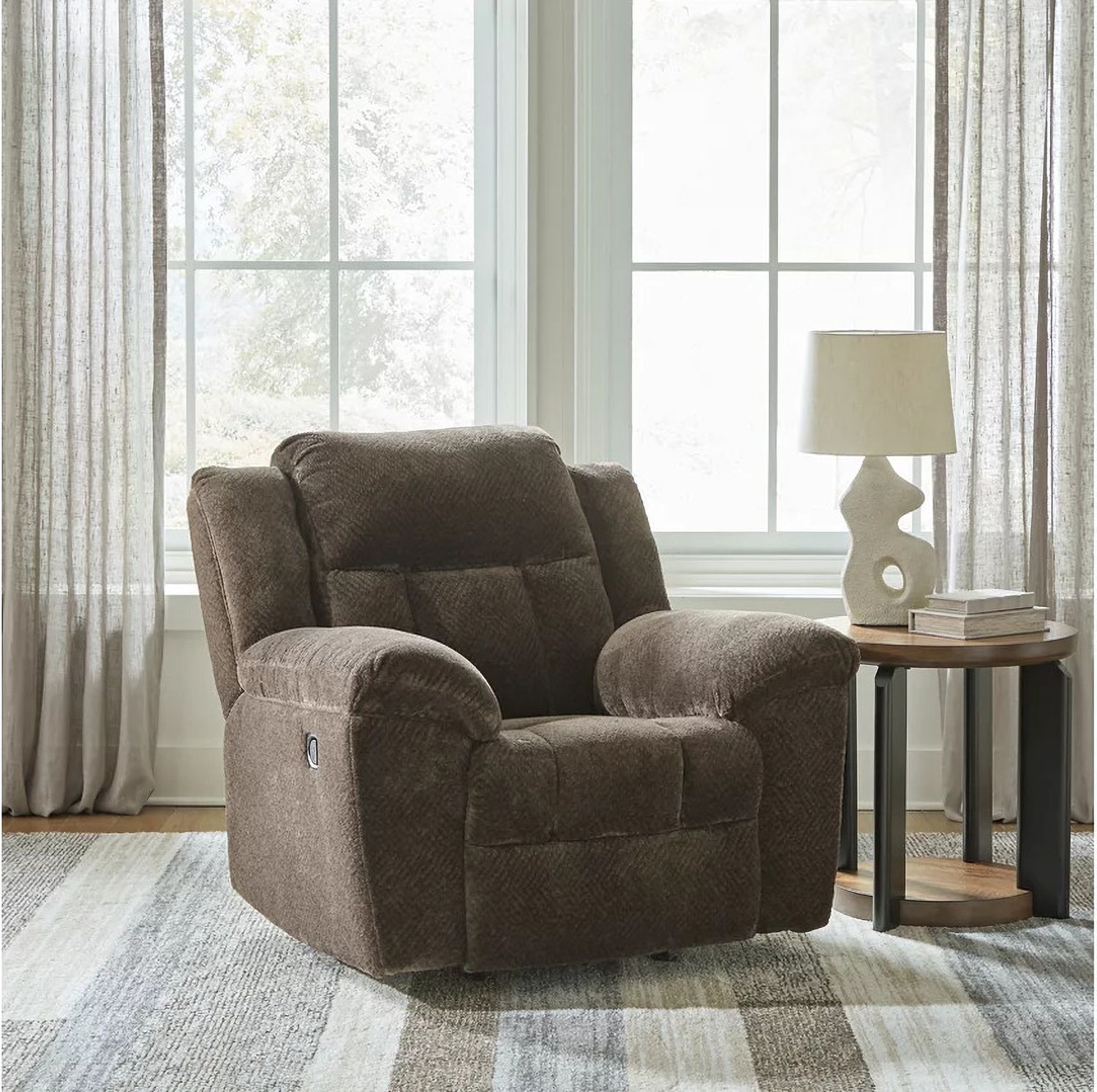 Frohn Reclining Living Room Set In Chocolate 37407U1
