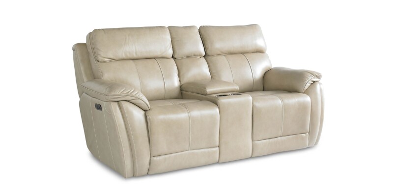 Levitate Leather Power Reclining Loveseat with Center Console 3740PC42D