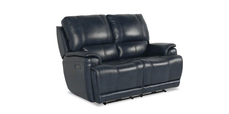Burlington Leather Power Reclining Loveseat 3749P42N